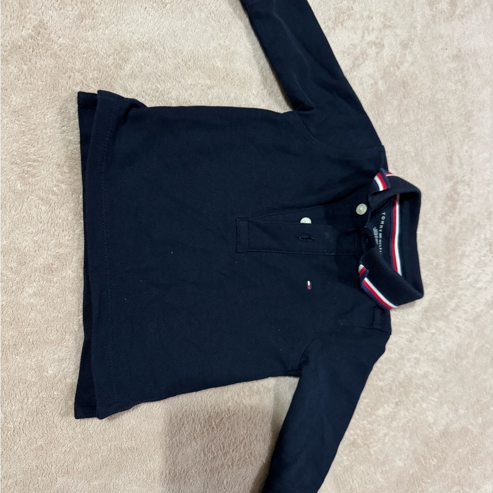 Tommy Hilfiger Black Baby Polo Shirt